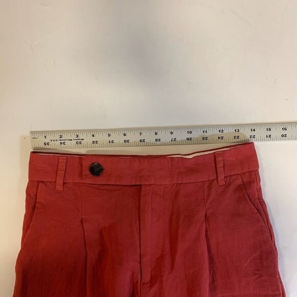 Zara Women's Flat Front Slash Pocket‎ Relaxed Wide Leg Pants Size S - Picture 8 of 11